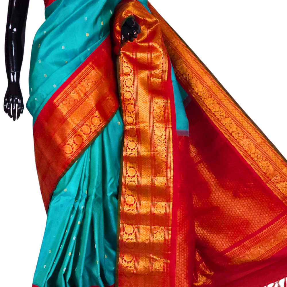 Gadwal Silk Sarees Kanchi borders