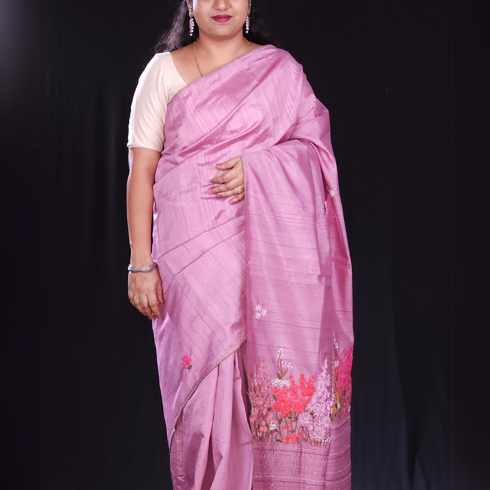 grapevine Designer semi tussar saree for party wear"