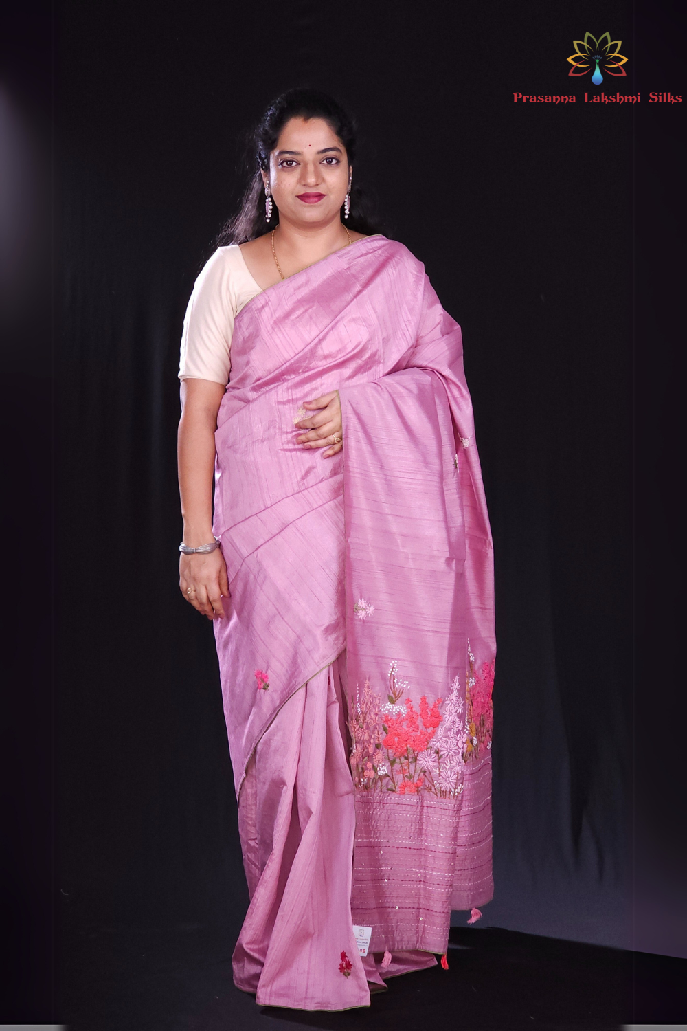 grapevine Designer semi tussar saree for party wear"