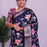 Floral Dola Silk Saree