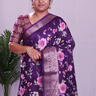 Floral Dola Silk Saree