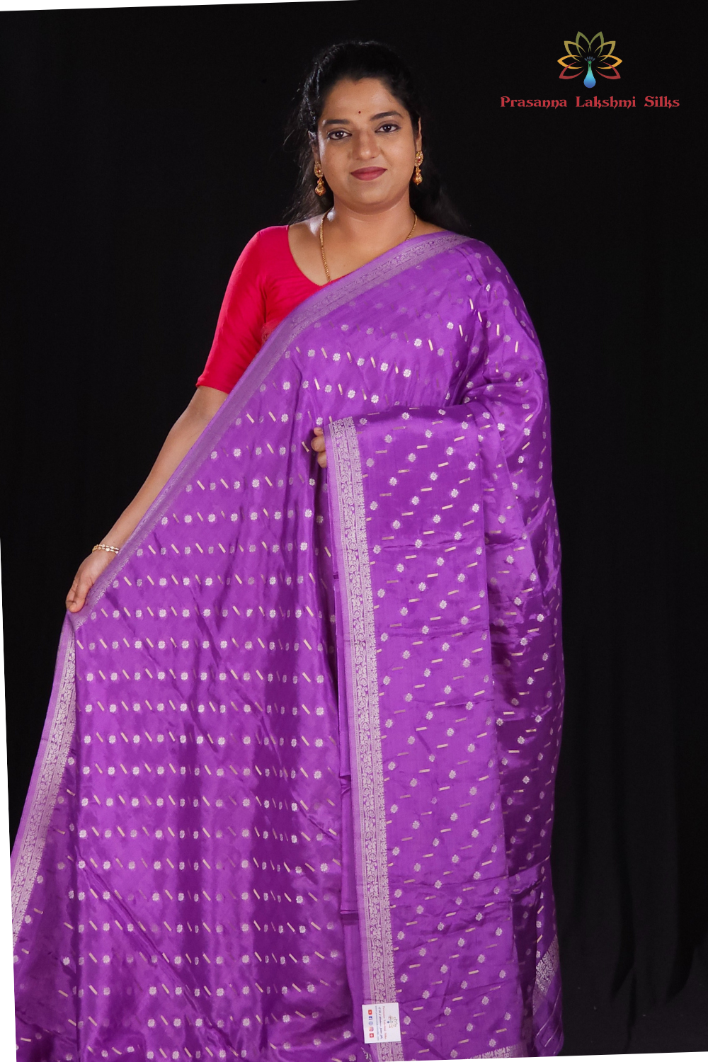 Lavender banaras jal Saree