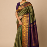 Pure Handloom Gadwal Silk Saree – Mint Green