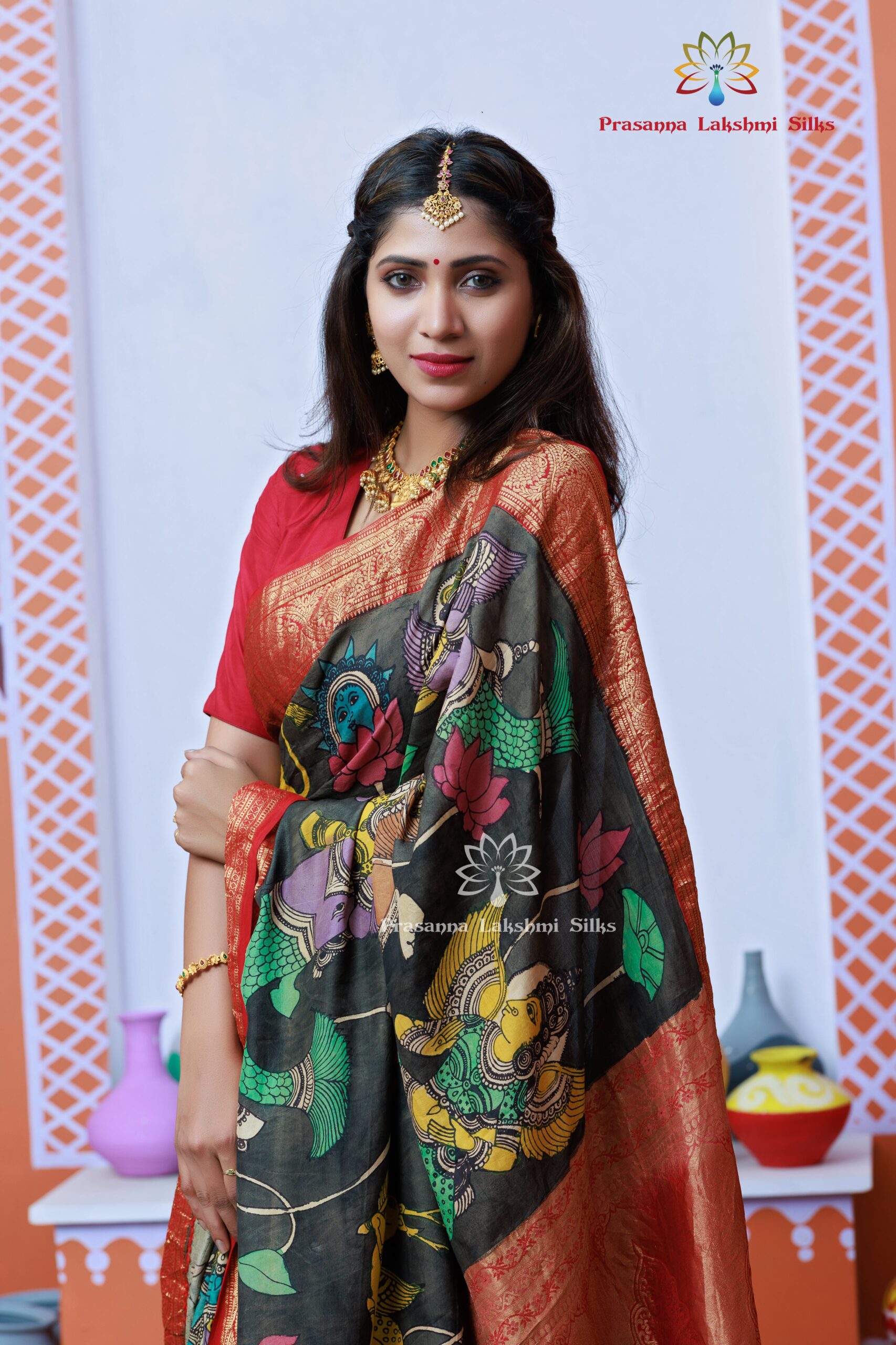 Kalamkari Blouses with Different Sarees | How To Style Kalamkari Blouses