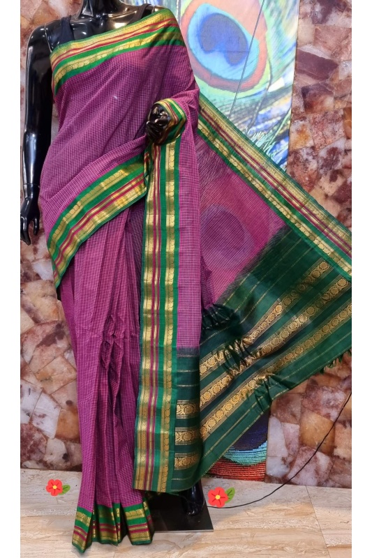Buy Grey Color Gadwal Cotton Printed Saree Work Wear Online at Best Price |  Cbazaar